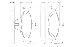 Тормозные колодки дисковые BOSCH 0 986 466 402