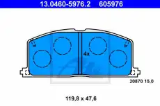 Тормозные колодки дисковые ATE 13.0460-5976.2