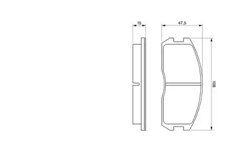 Тормозные колодки дисковые BOSCH 0 986 491 260
