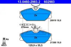 Тормозные колодки дисковые ATE 13.0460-2983.2