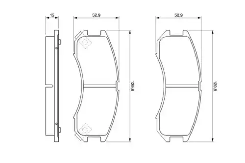 Тормозные колодки дисковые BOSCH 0 986 493 790