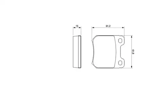 Тормозные колодки дисковые BOSCH 0 986 490 510