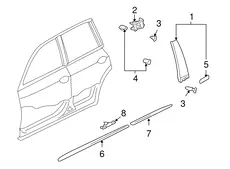 МОЛДИНГ ПЛАСТМАССОВЫЙ 9555593030201C VAG