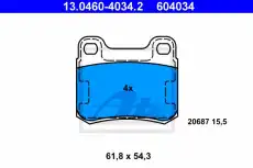 Тормозные колодки дисковые ATE 13.0460-4034.2