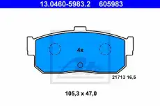 Тормозные колодки дисковые ATE 13.0460-5983.2