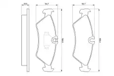 Тормозные колодки дисковые BOSCH 0 986 424 219