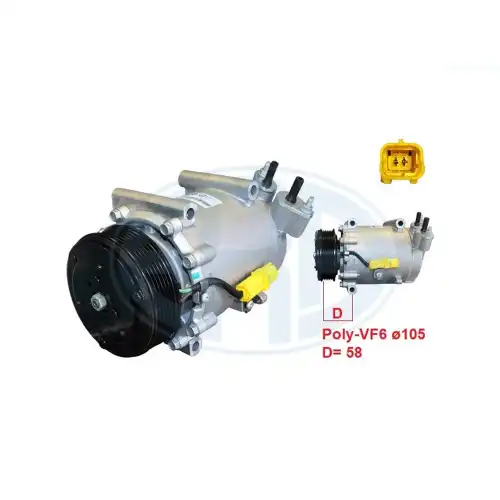 Компрессор, кондиционер 670204 ERA