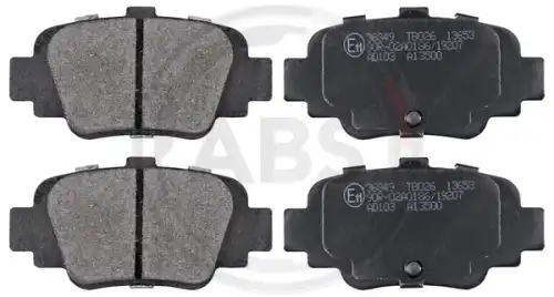 Тормозные колодки дисковые задняя ось A.B.S. 36849