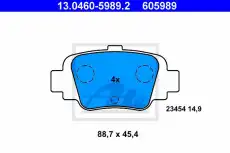 Тормозные колодки дисковые ATE 13.0460-5989.2
