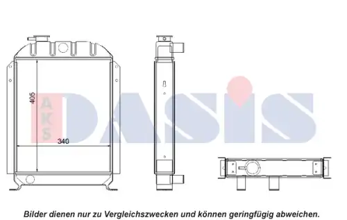 Радиатор кондиционера (конденсатор) AKS DASIS 440511N