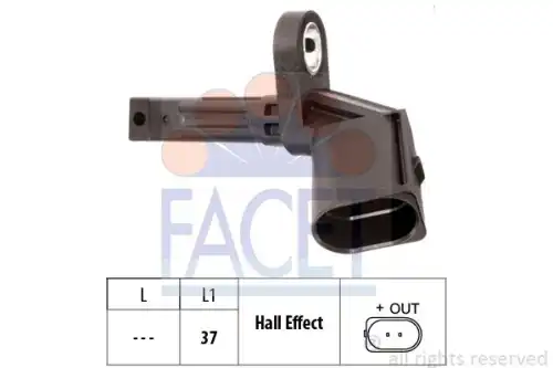 Датчик ABS FACET 21.0015