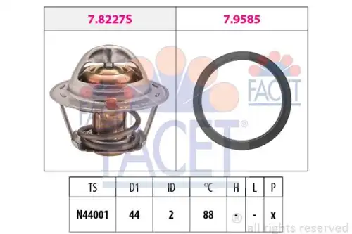 Термостат системы охлаждения FACET 7.8366