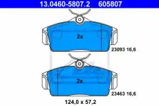 Тормозные колодки дисковые ATE 13.0460-5807.2