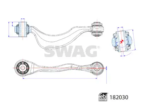 Рычаг подвески SWAG 33 10 8486