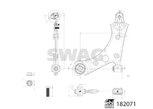 Рычаг подвески SWAG 33 10 8495
