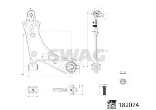 Рычаг подвески SWAG 33 10 8497