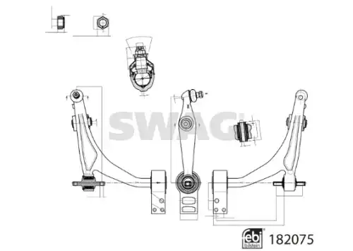 Рычаг подвески SWAG 33 10 8498