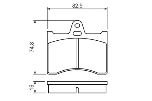 Тормозные колодки дисковые задняя ось BOSCH 0 986 463 890