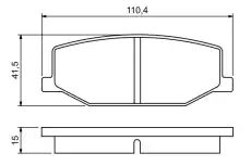Тормозные колодки дисковые BOSCH 0 986 460 935