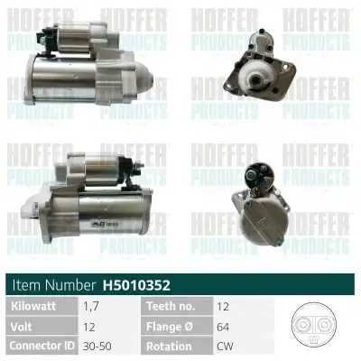 Стартер HOFFER H5010352
