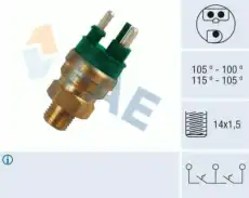 датчик включения вентилятора!\ MB W124 2.5/3.0D/TD OM603 85-93 38130 FAE