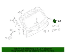 ВИДЕОКАМЕРА ЗАДНЕГО ХОДА 66555A63731 BMW