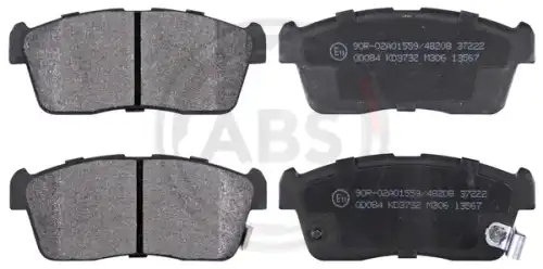Тормозные колодки дисковые передняя ось A.B.S. 37222