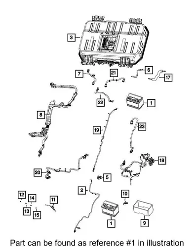 Аккумулятор MOPAR BPH6A001AA