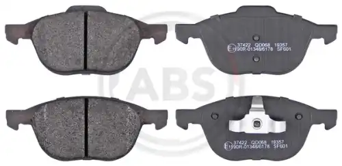 Тормозные колодки дисковые передняя ось A.B.S. 37422