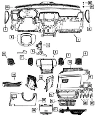 МОЛДИНГ КУЗОВНОЙ 68087740AA MOPAR