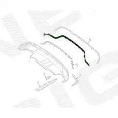 Молдинг бампера задн.черн. AMG PBZ990109A SIGNEDA