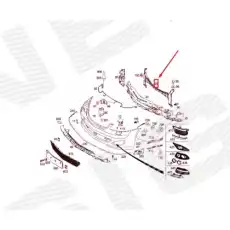 Кронштейн бампера пер.центр. PBZ99256A SIGNEDA