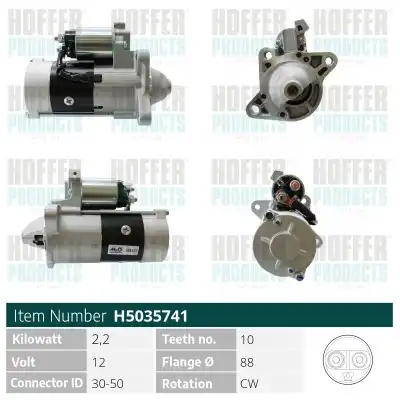 Стартер HOFFER H5035741