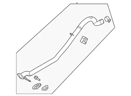 EXTENSION - EXHAUST PIPE MB3Z5A212K FORD
