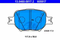 Тормозные колодки дисковые ATE 13.0460-5817.2