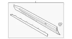 MOULDING - DOOR OUTSIDE LB5Z7820878DC FORD