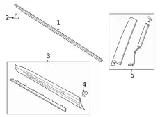 MOULDING - DOOR OUTSIDE LB5Z7820878DC FORD
