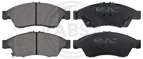 Тормозные колодки дисковые передняя ось A.B.S. 37407