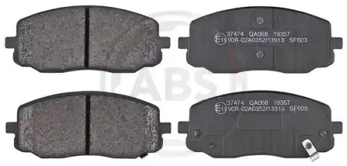 Тормозные колодки дисковые передняя ось A.B.S. 37474