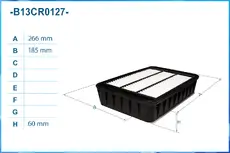 Фильтр воздушный CWORKS B13CR0127
