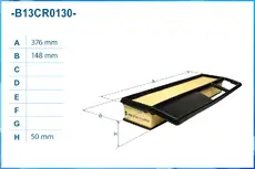 Фильтр воздушный CWORKS B13CR0130