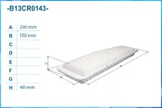 Фильтр воздушный CWORKS B13CR0143