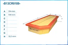 Фильтр воздушный CWORKS B13CR0189