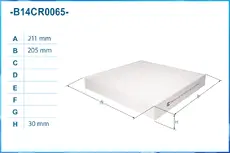 Салонный фильтр CWORKS B14CR0065