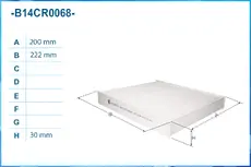 Салонный фильтр CWORKS B14CR0068