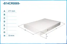 Салонный фильтр CWORKS B14CR0069