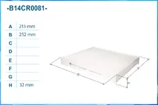Салонный фильтр CWORKS B14CR0081