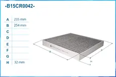 Салонный фильтр CWORKS B15CR0042
