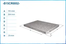 Салонный фильтр CWORKS B15CR0052