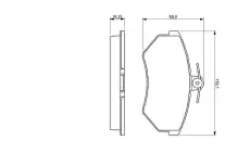 Тормозные колодки дисковые BOSCH 0 986 460 943